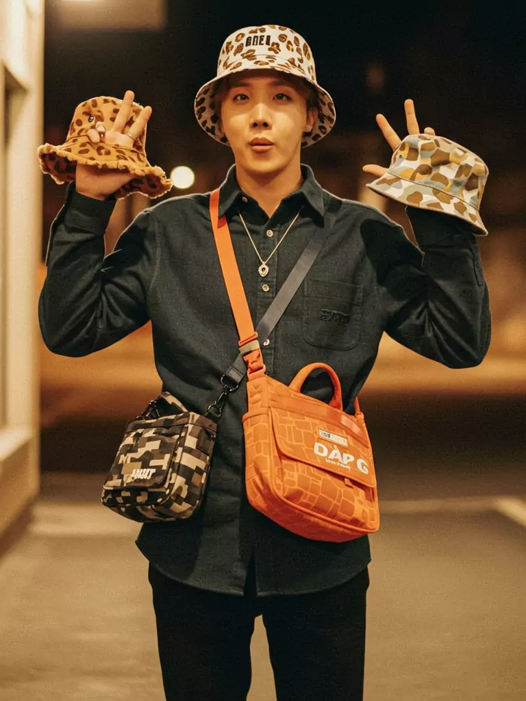 Bucket Hats and Off-Beat Bags (J-Hope’s Playful Accessories)