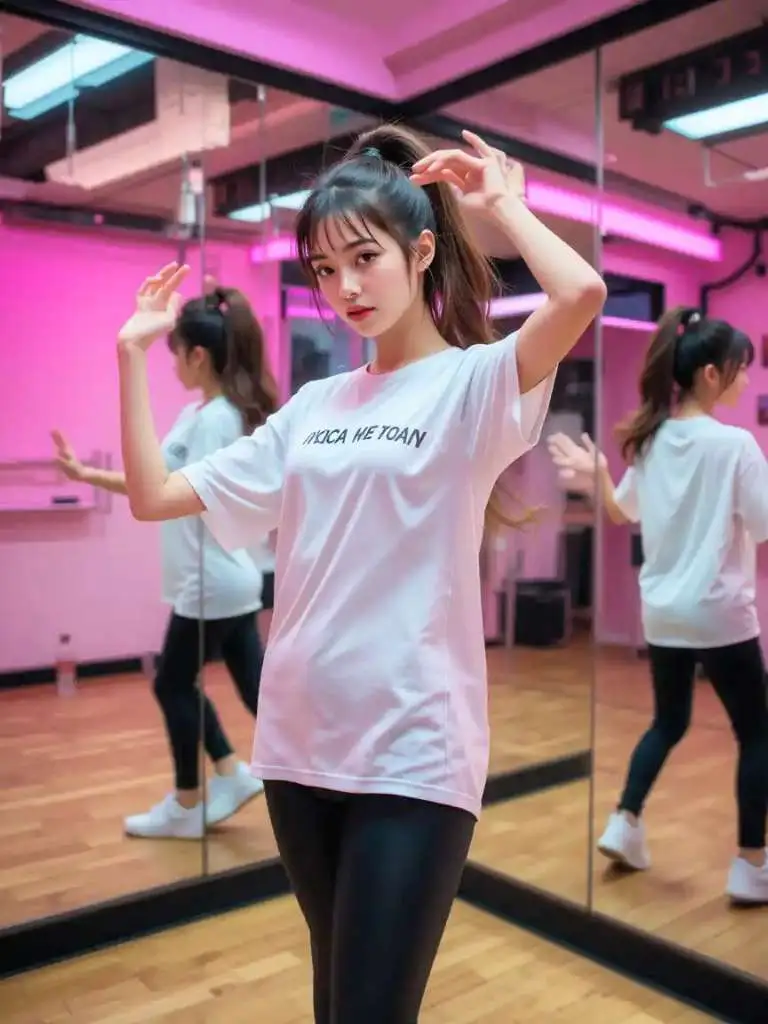 1. Oversized Graphic Tee and Leggings