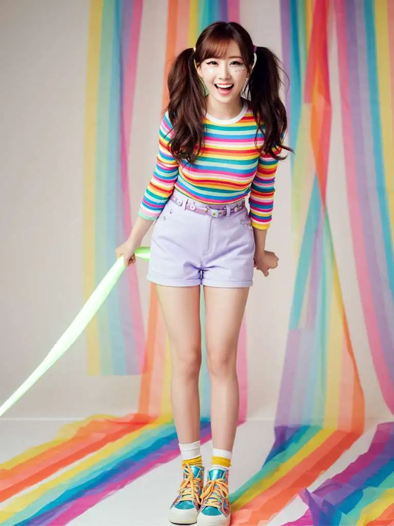 Rainbow Color Outfit