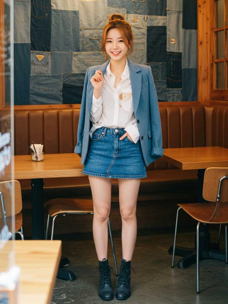 10. Rosé’s Classic Denim Skorts