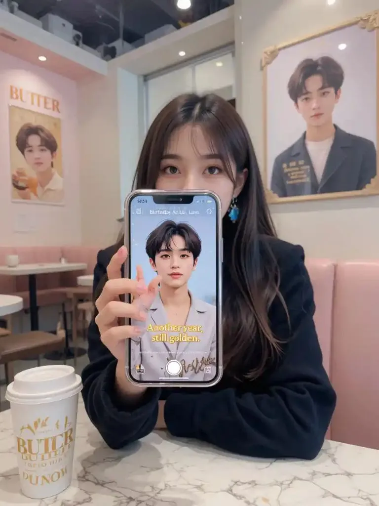 11. Idol Birthday Selfies