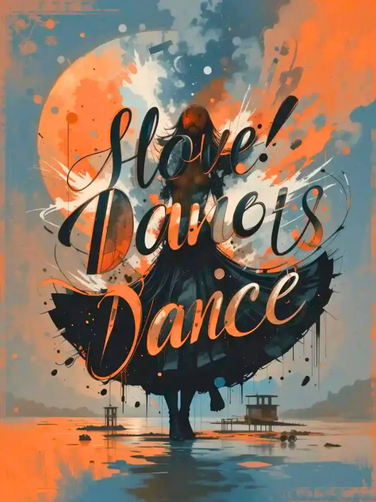 13. Unique Font Aesthetic Poster