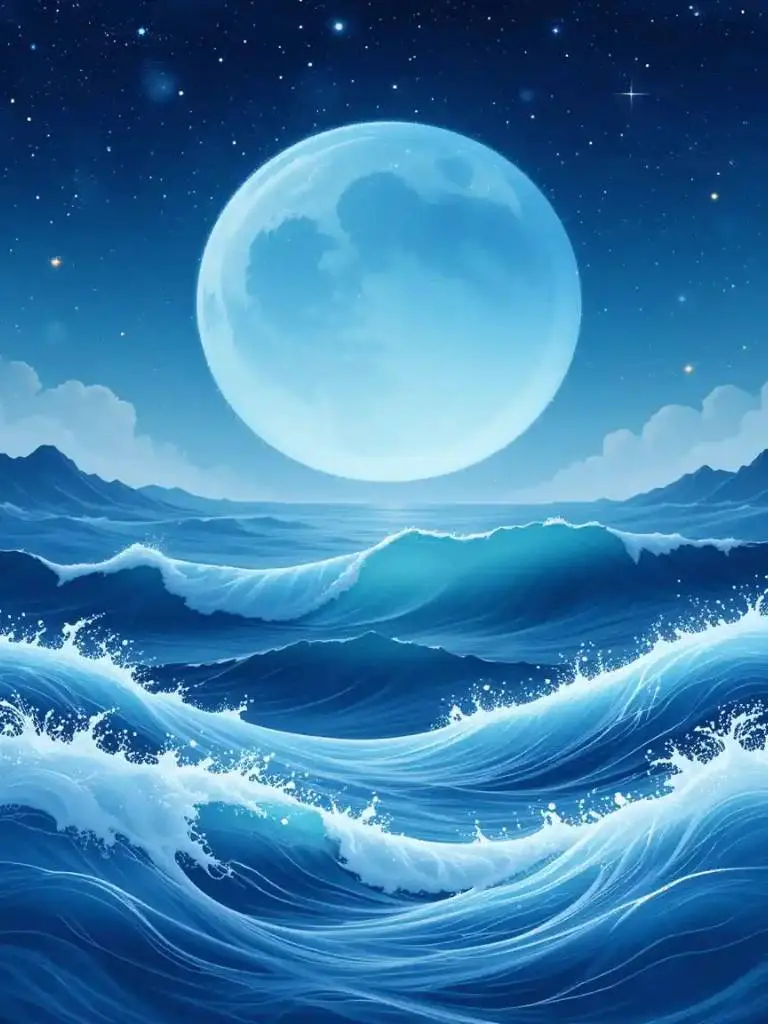 15. Pretty Ocean Backdrop Poster