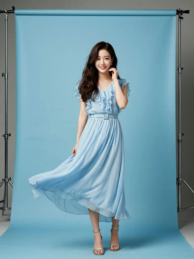 Flowy Blue Dress