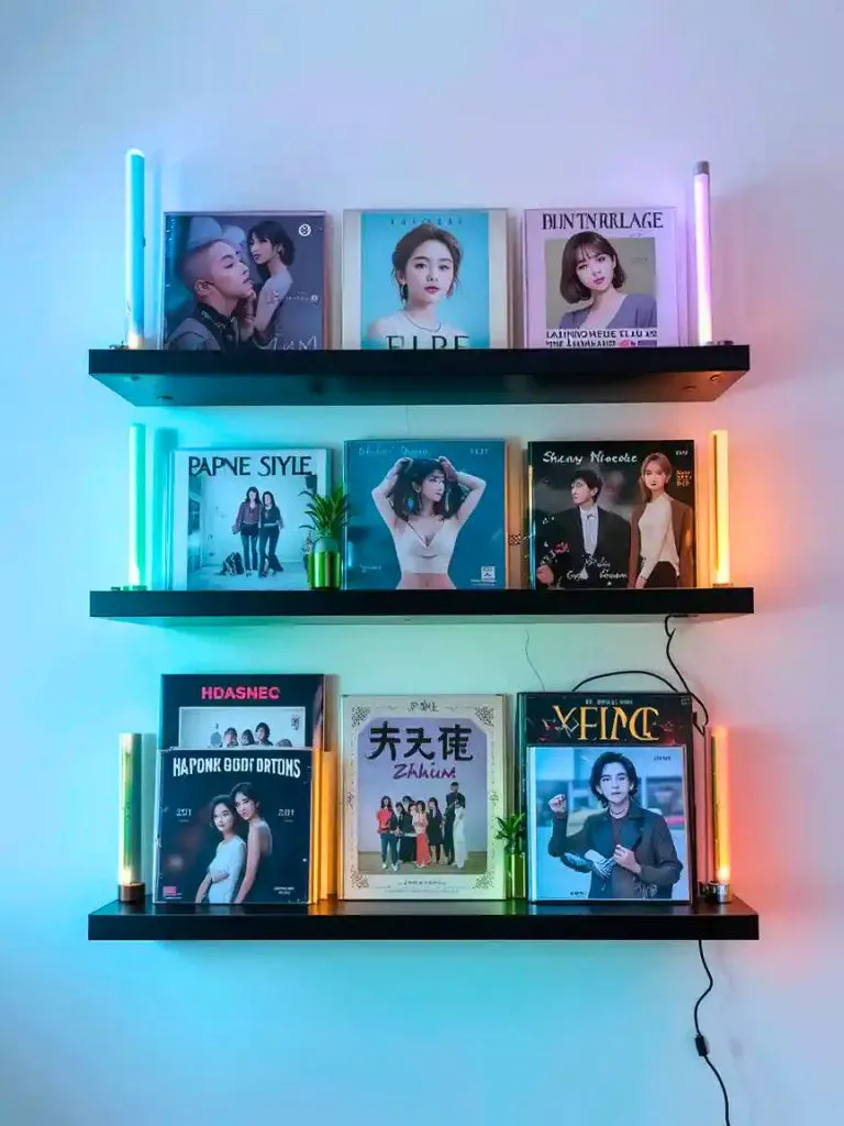 3. Memorabilia Display Shelves