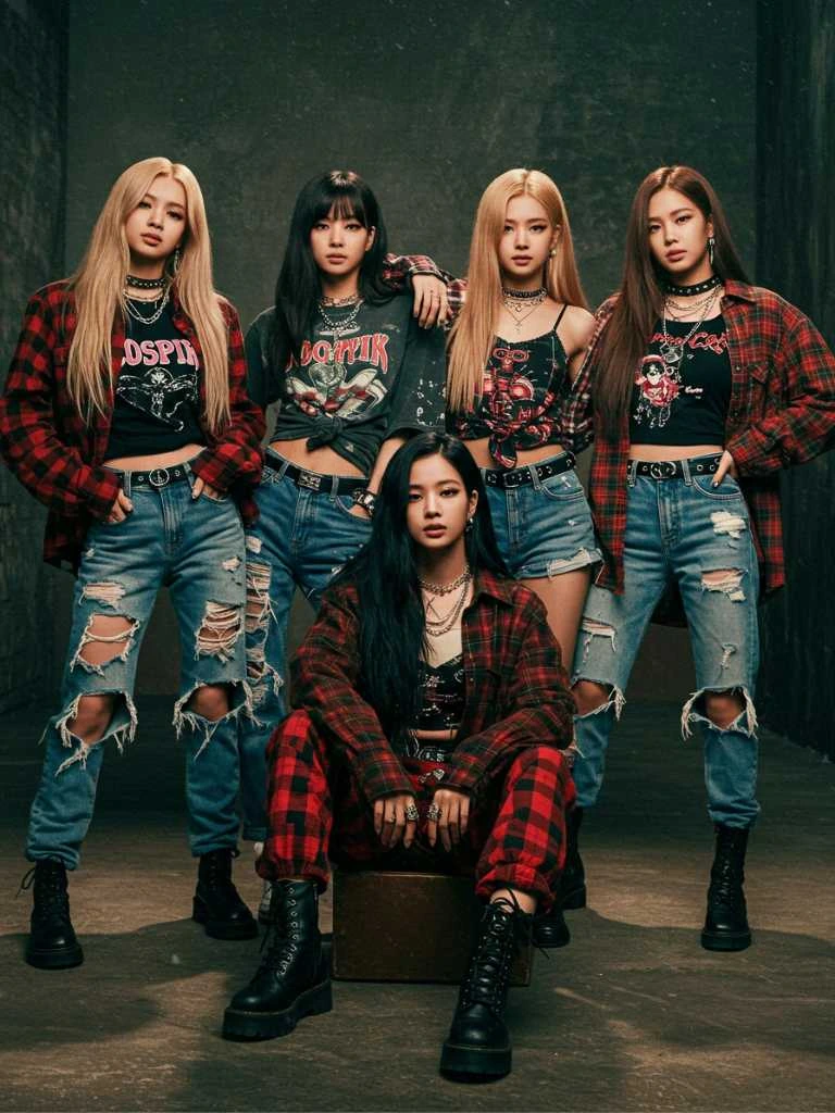 6. BLACKPINK’s “How You Like That” Grunge Glam
