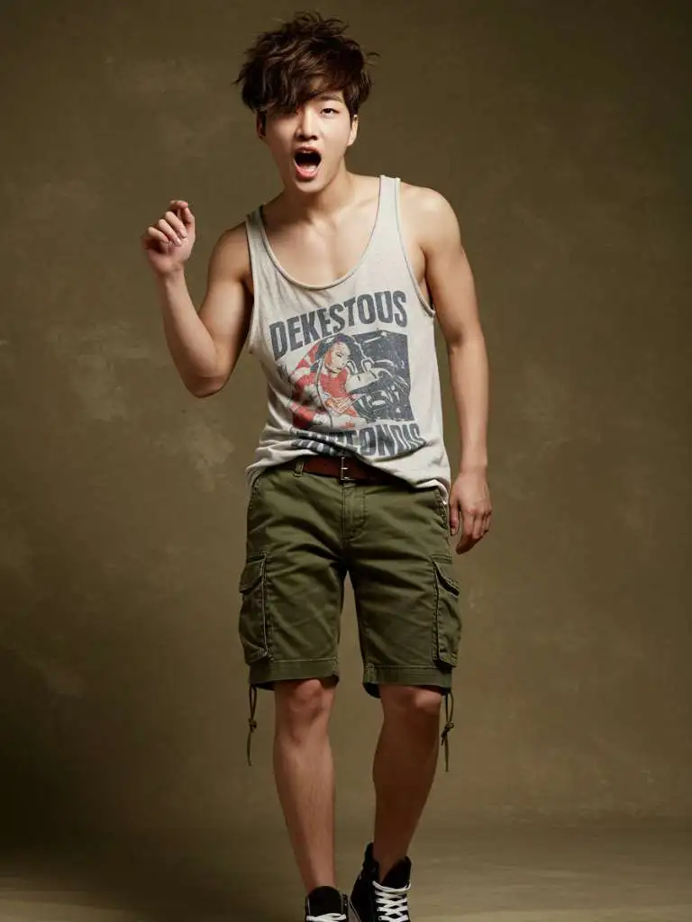 Tank Top and Cargo Shorts