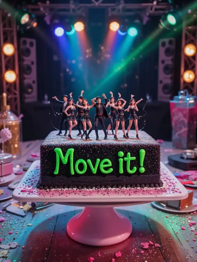 9. Dance Formation Cake