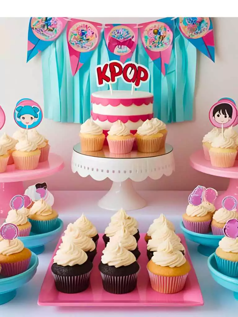 BTS Birthday Cupcake Bar