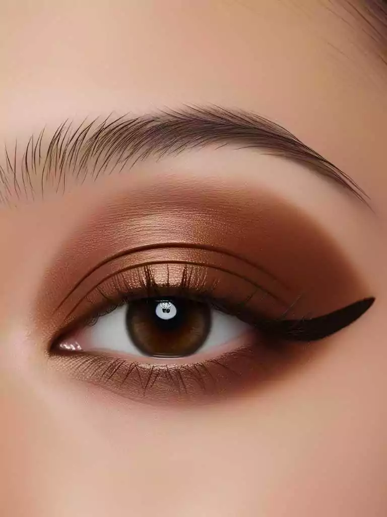 Brown Shadow and Puppy Eyeliner