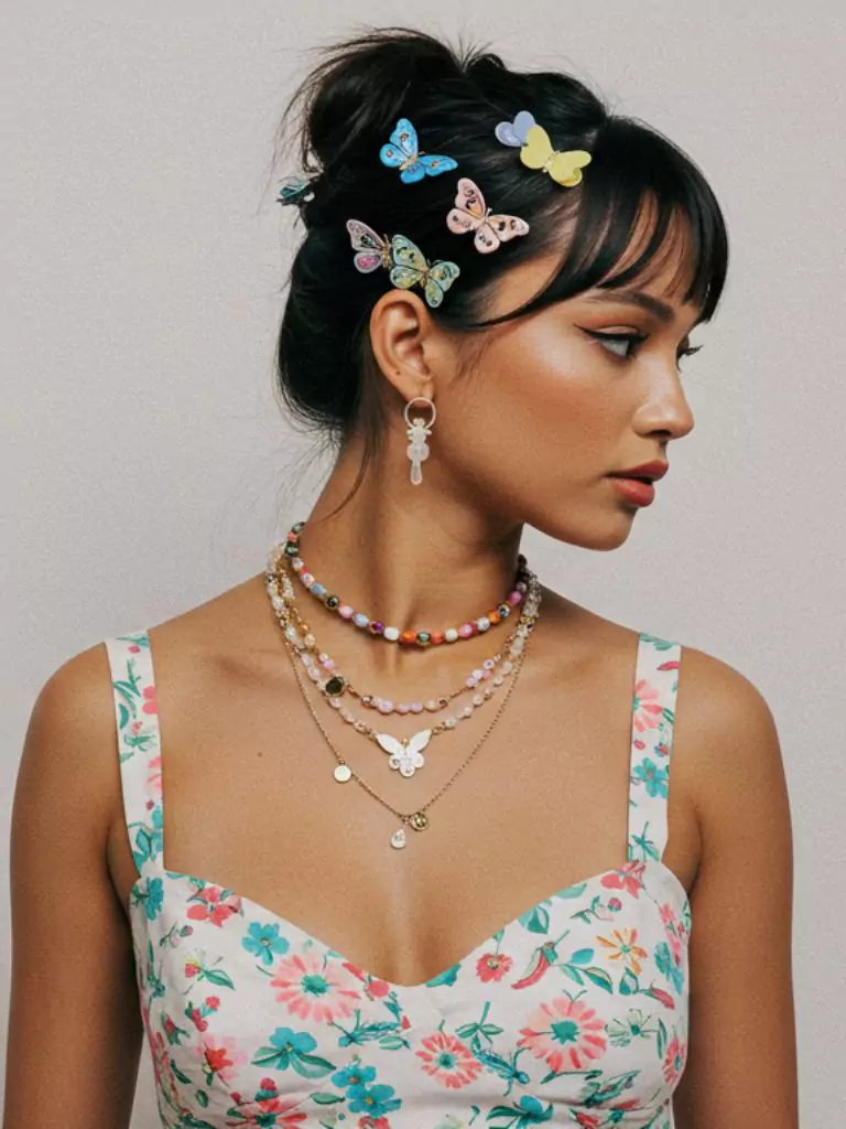 Butterfly Clips & Beaded Bits