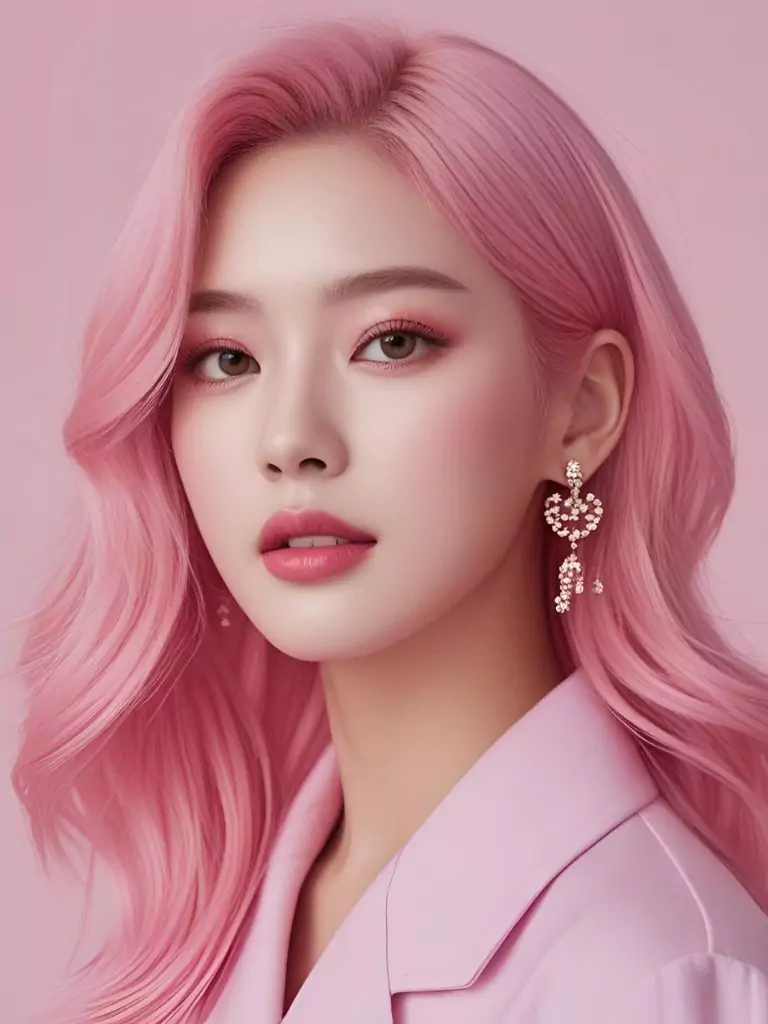 Cotton Candy Pink Like Jisoo (BLACKPINK)