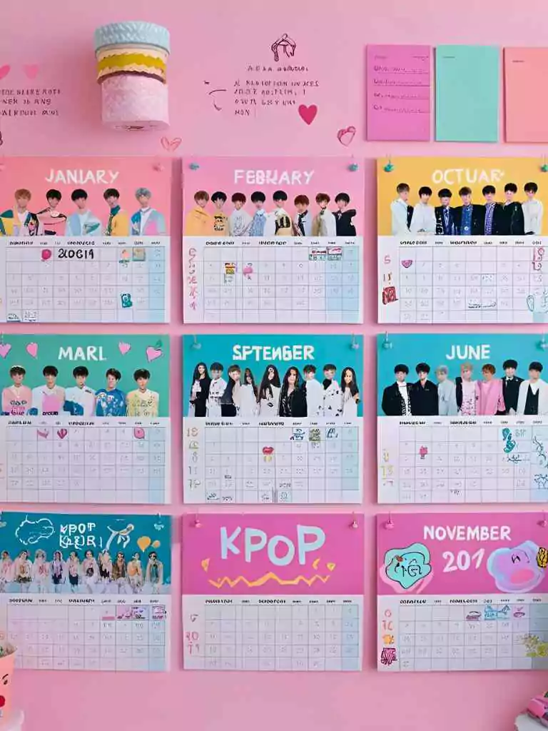 DIY K-pop Calendar