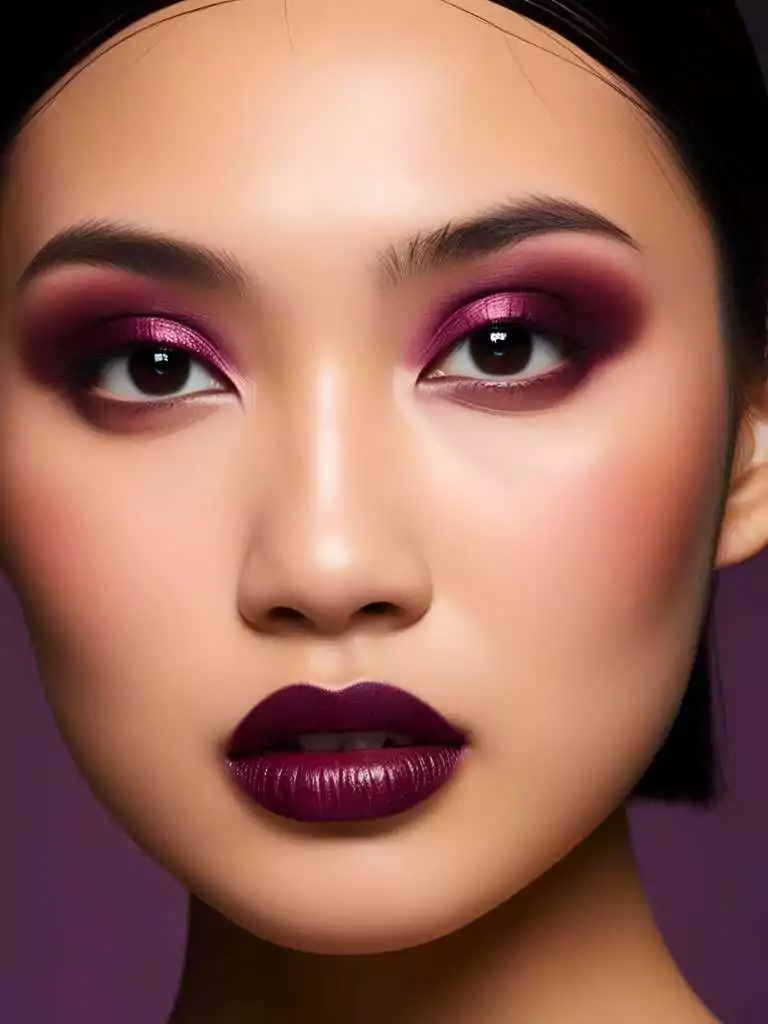 Dark Plum and Soft Skin