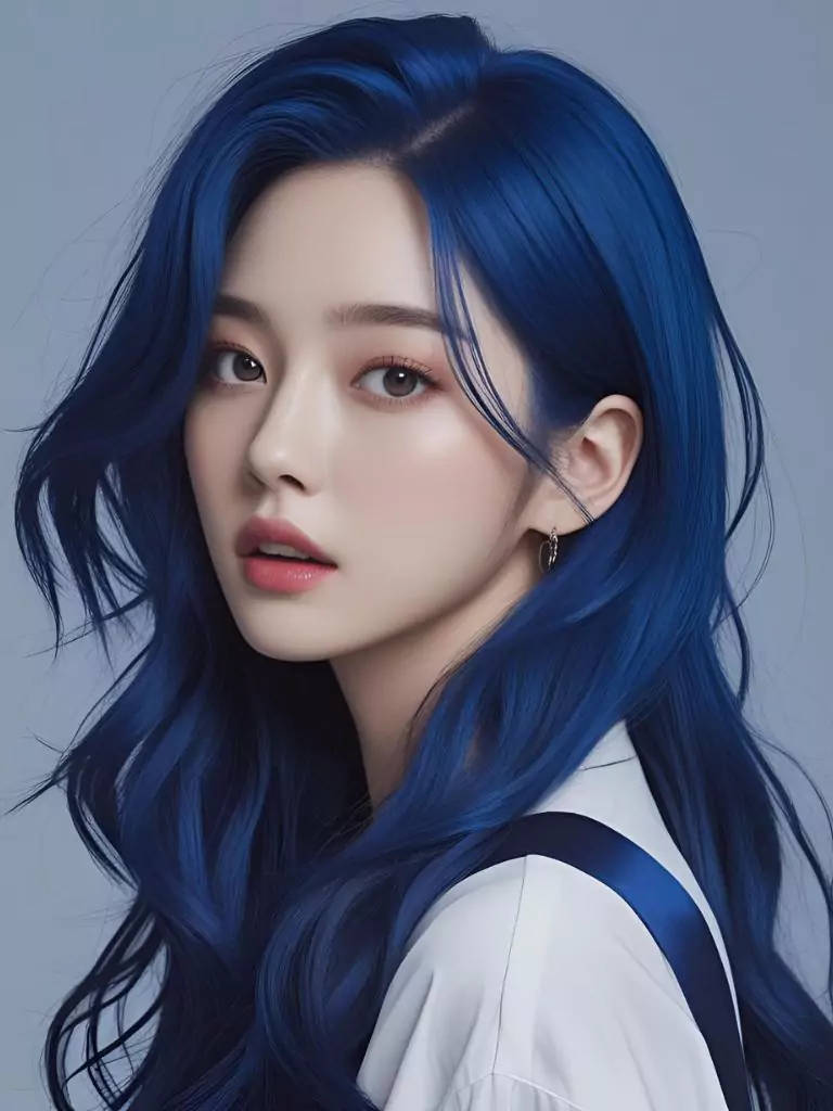 Deep Blue Like Hyunjin (Stray Kids)