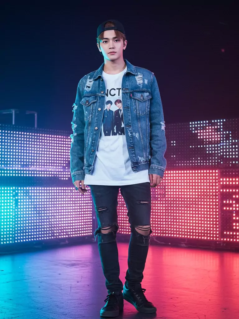 Denim Jacket Layered Look