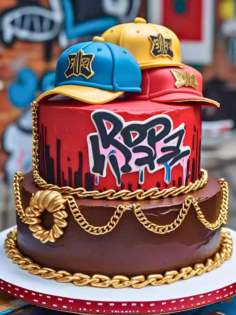 Hip Hop Unit Graffiti Cake
