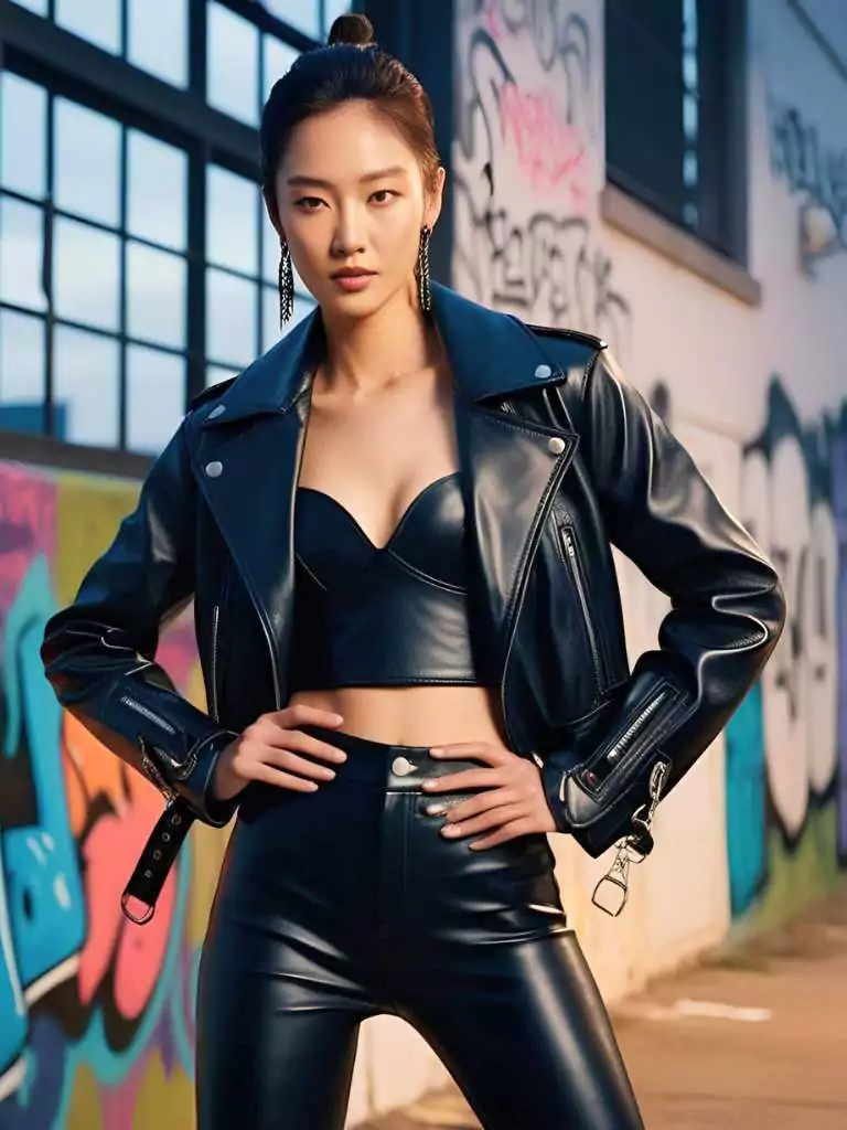Hyunjin Inspired Leather Look