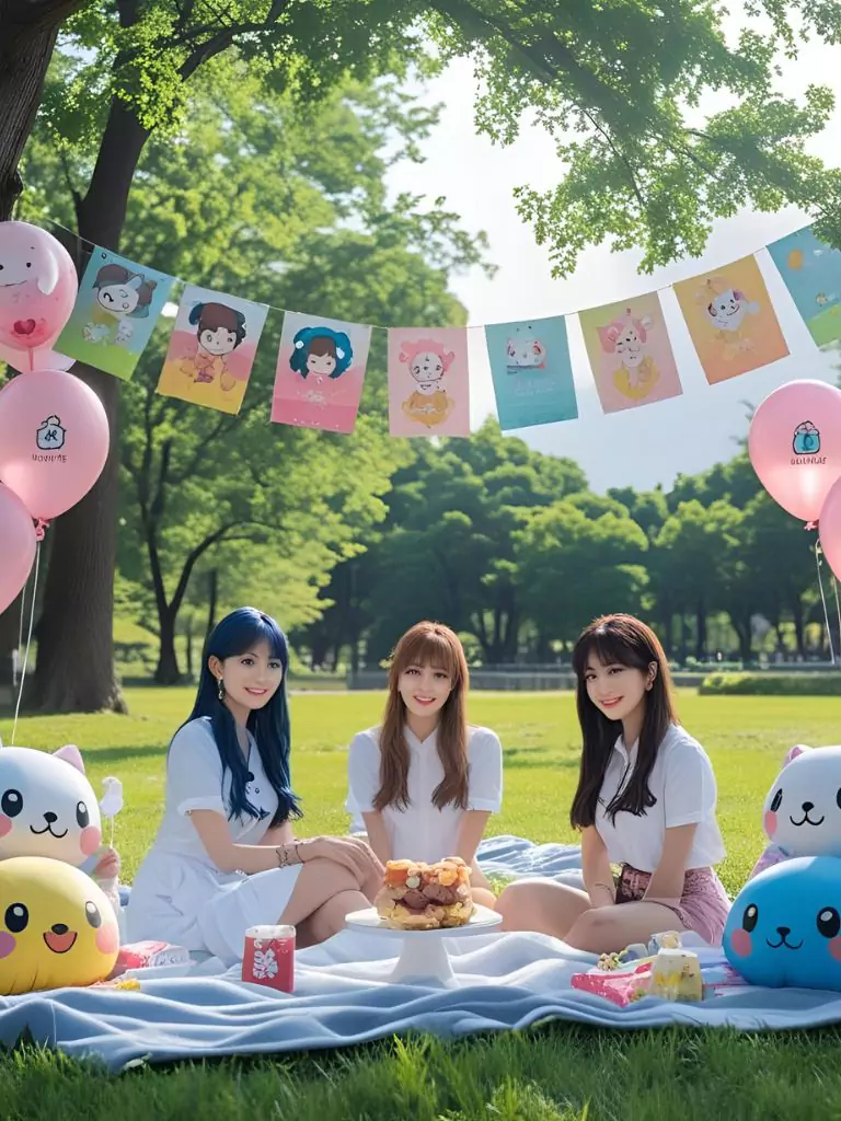 Idol-Inspired Picnic Setup