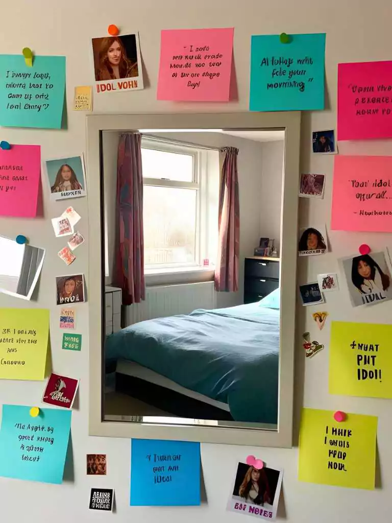 Idol Quotes Around the Mirror