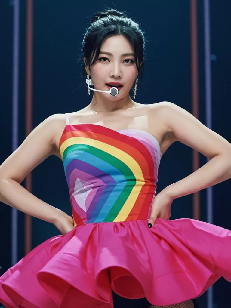 Joy (Red Velvet) – Rainbow Dress for “Peek-A-Boo”