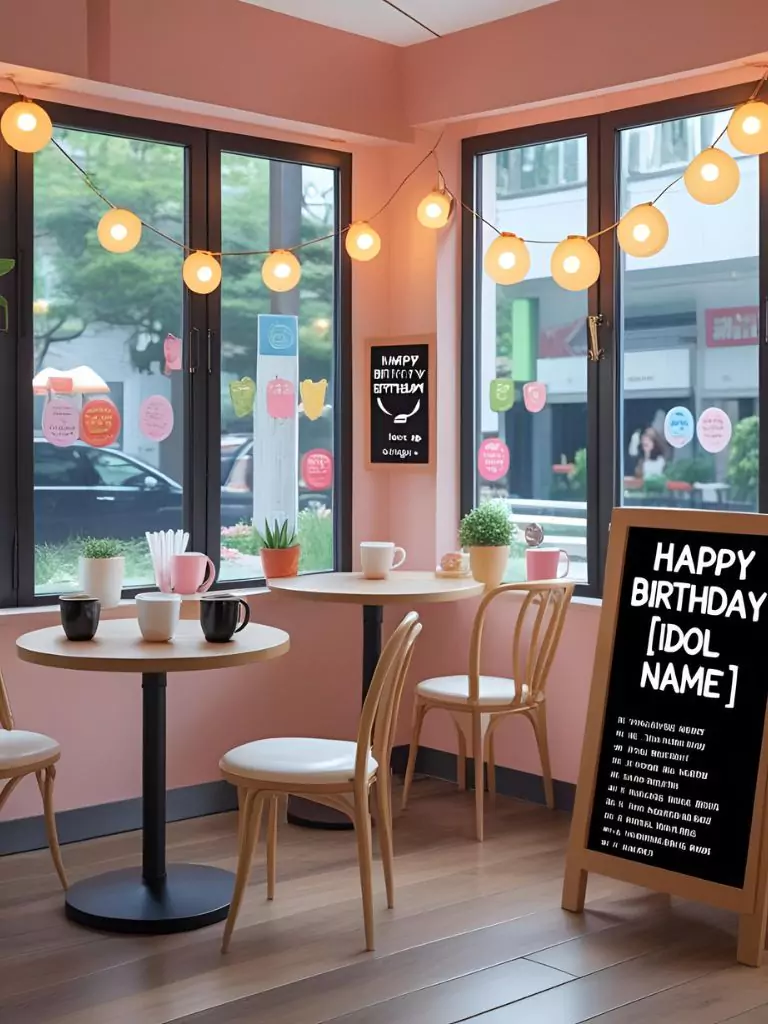 Kpop Birthday Café Corner