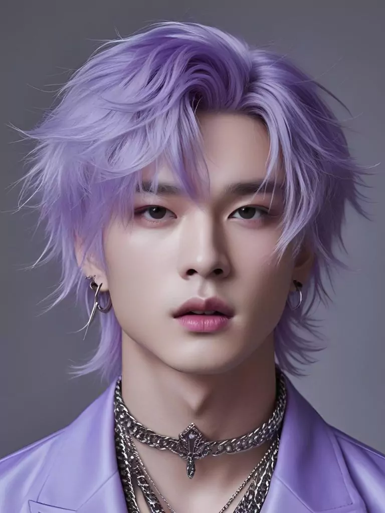 Lavender Gray Like Suga (BTS)