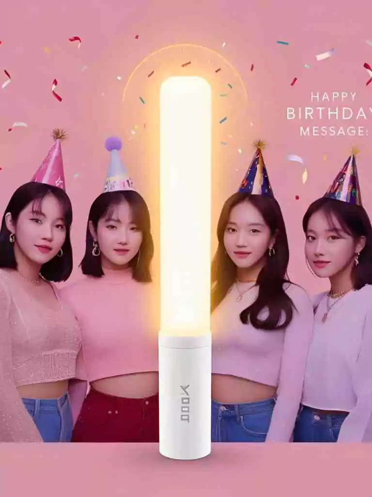 Lightstick Icon with Birthday Glow