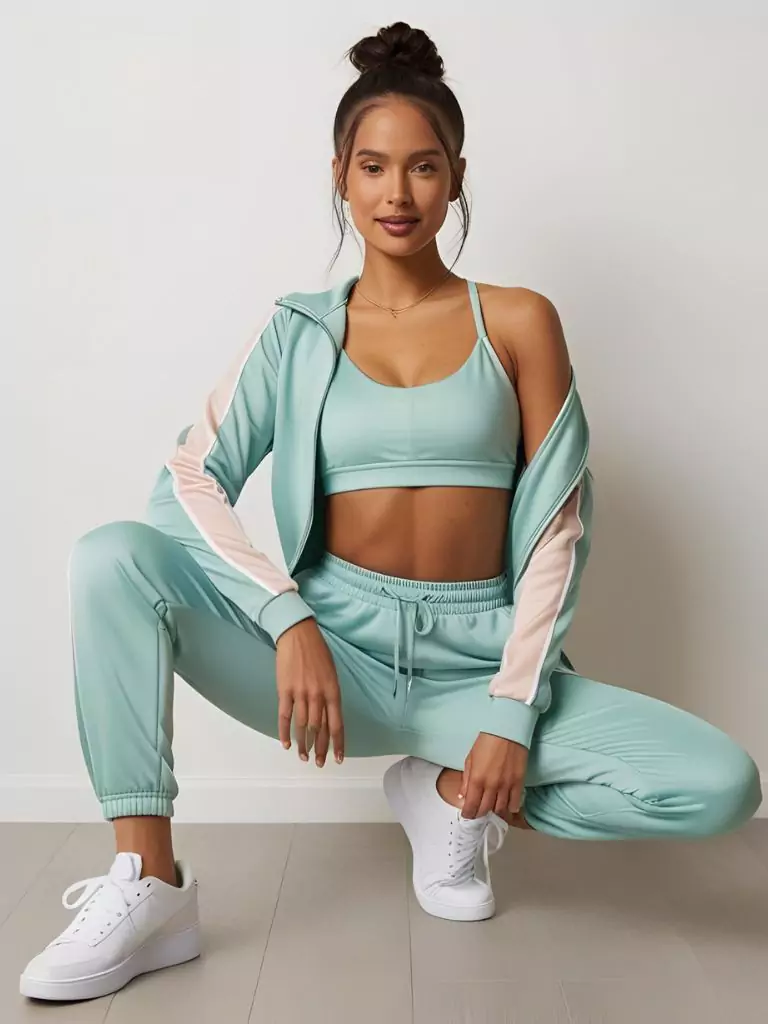 Matching Tracksuit Set + Sports Bra