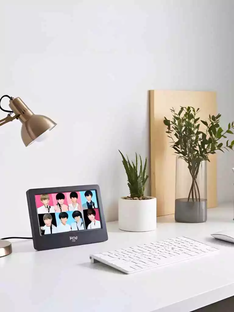 Minimal Desk with a Digital Photo Frame