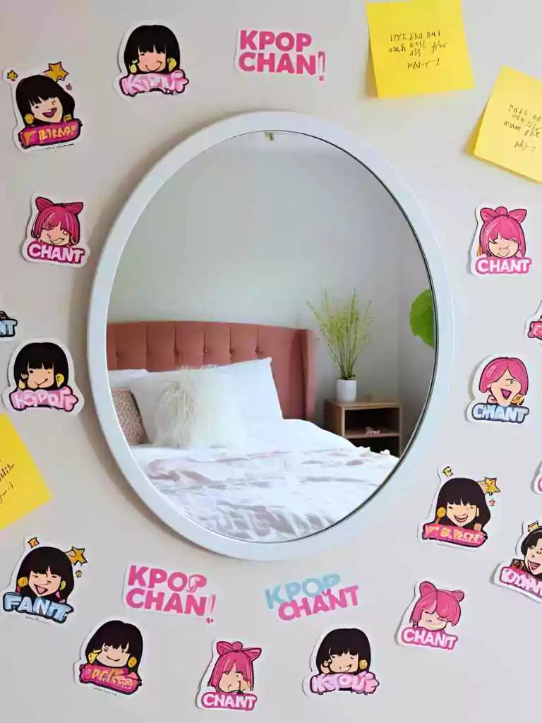 Mirror Fan Chant Stickers