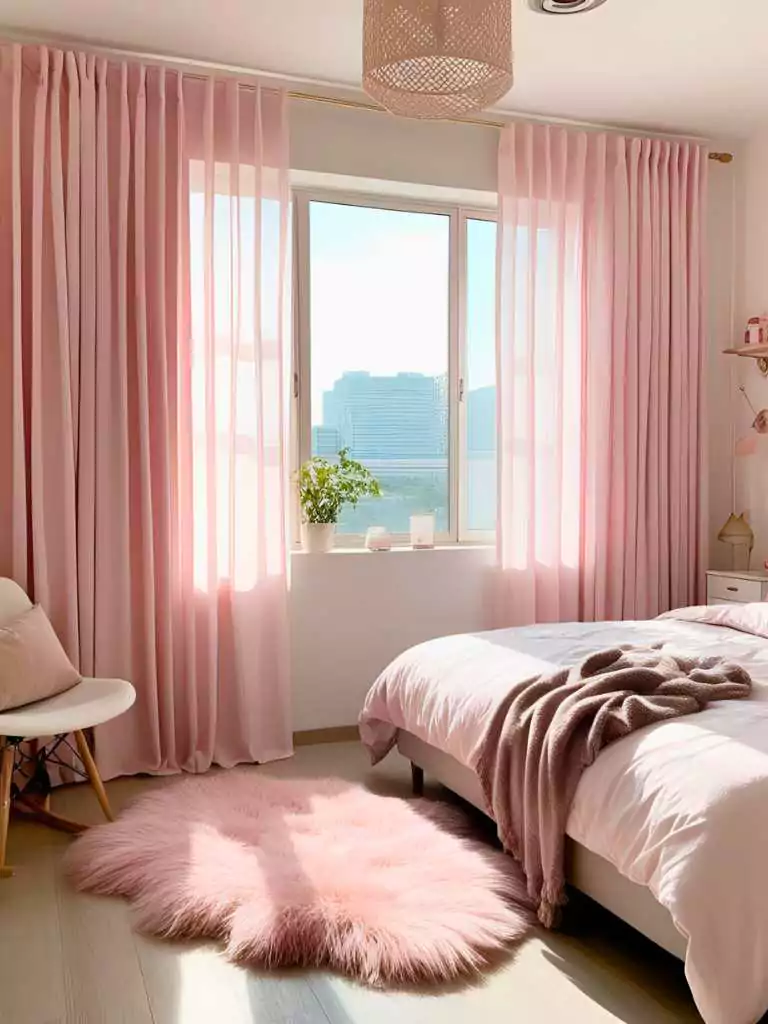 Pastel Curtains and Soft Light