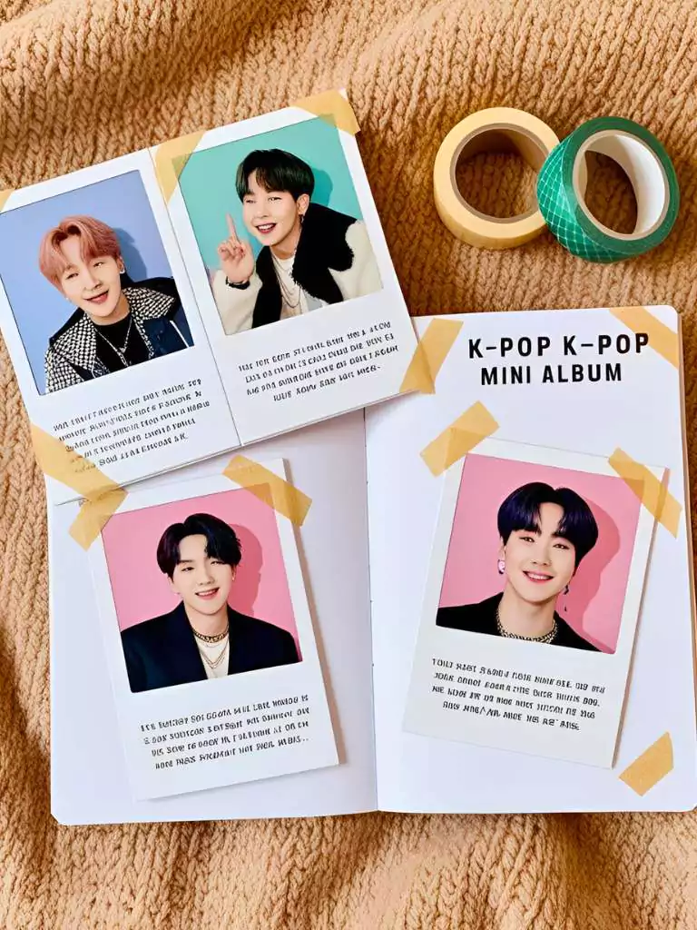 Polaroid Style K-pop Photos
