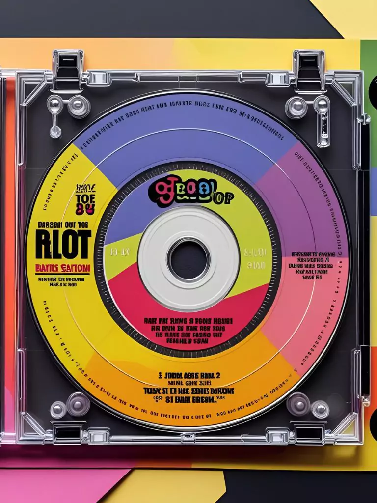 Retro K Pop CD-Inspired Invite