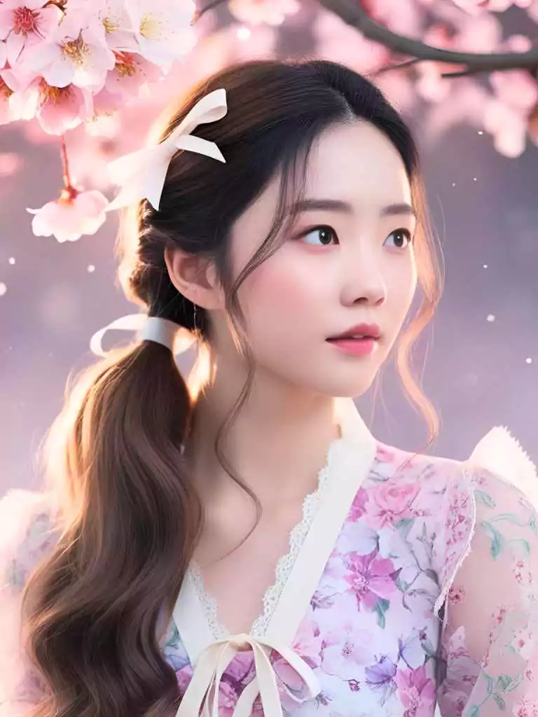 Soft Half-Up Heart Buns