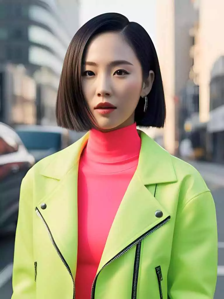 Zig-Zag Part With High Buns