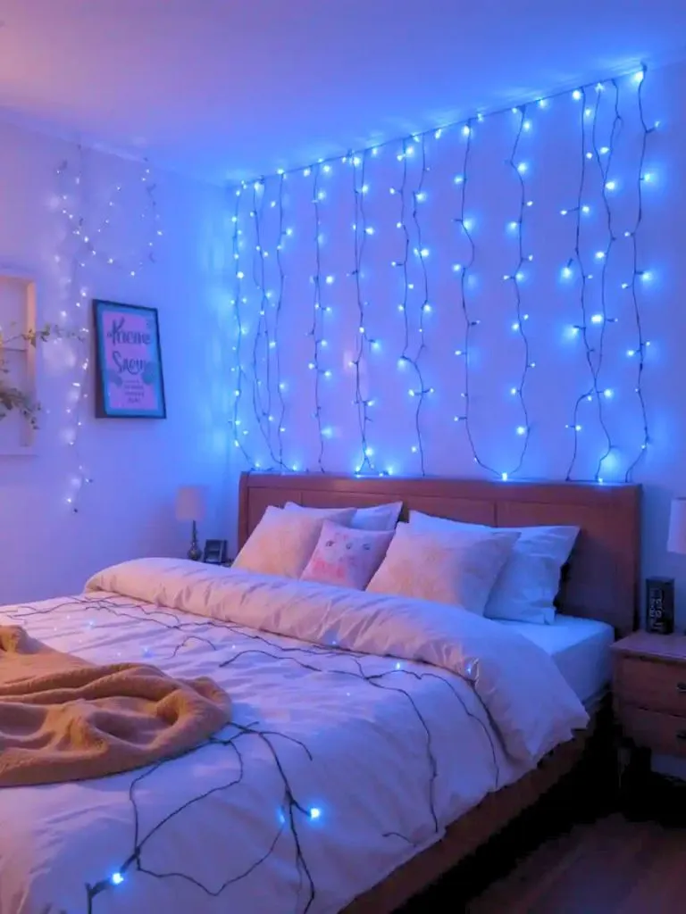 4. Blue Fairy Lights