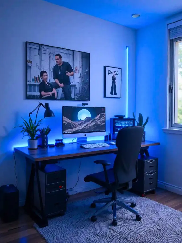 5. Blue LED Lights
