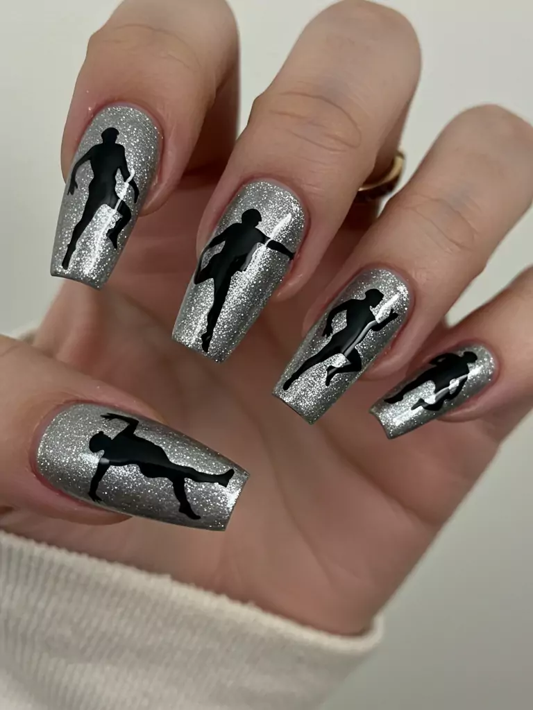 Dance Silhouette Nails