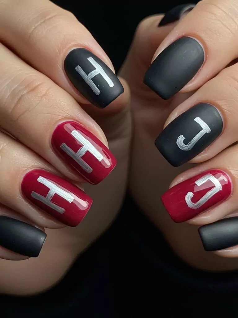 Initials Nails