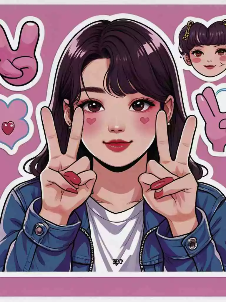 Sticker-Style Idol Emotes