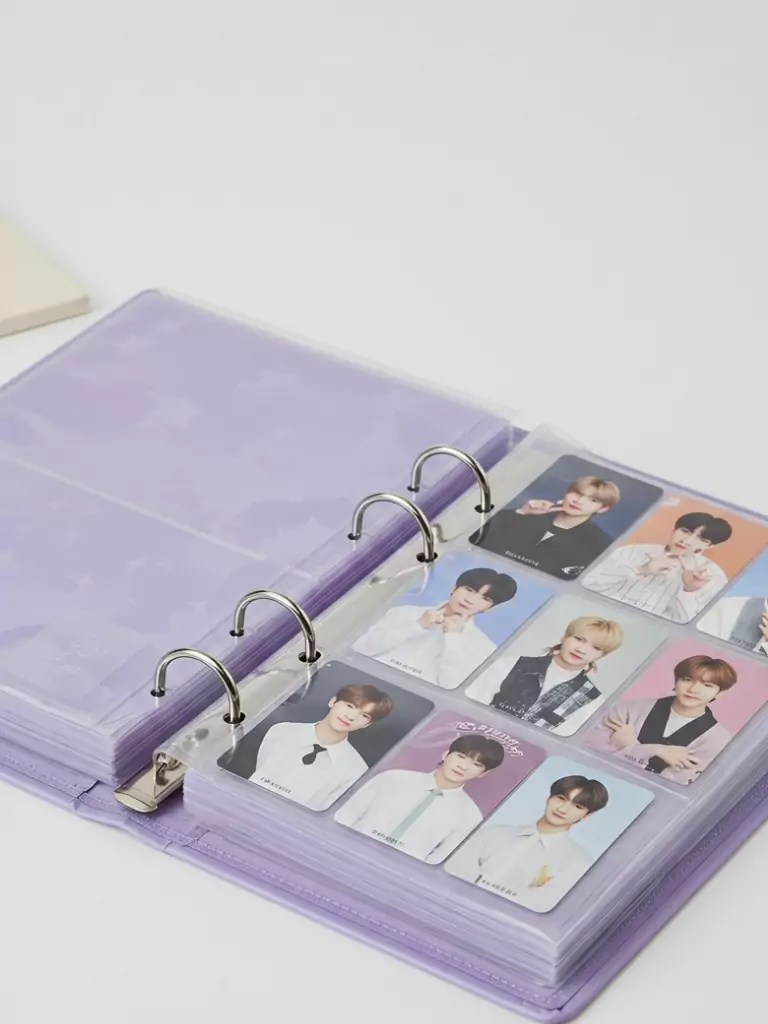 A5 4-Pocket Photocard Binder (Purple, 200 Pockets)