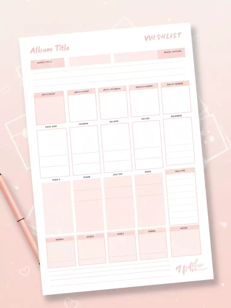 Album-Themed Wishlist Template