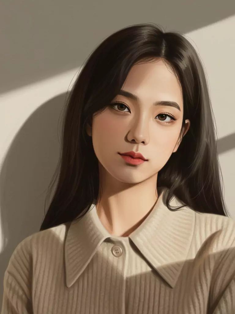 BLACKPINK Jisoo Minimalist Portrait