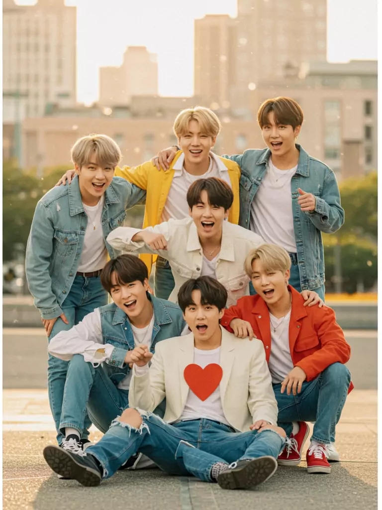 BTS Dynamite Era Group Shot