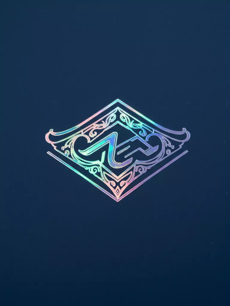 Holographic Album Logo with Gradient