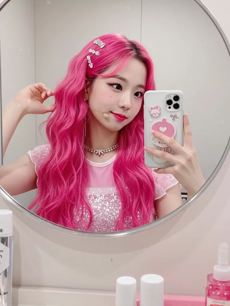 JiSoo’s Cute Barbie Selfie