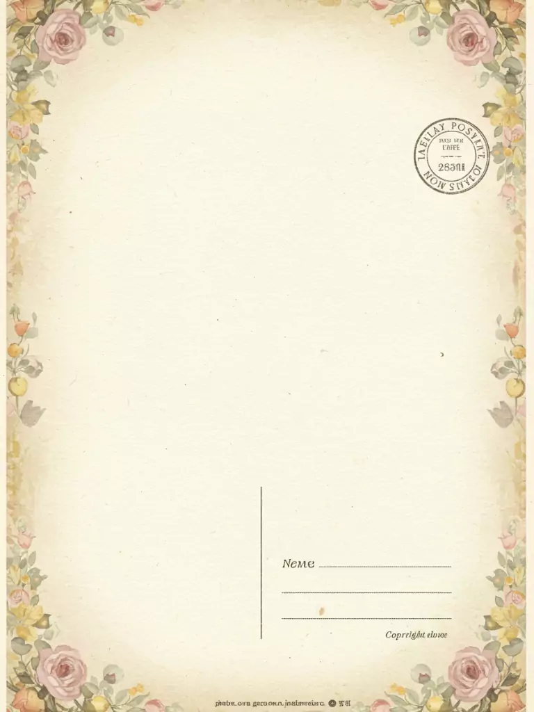 Vintage Postcard Layout