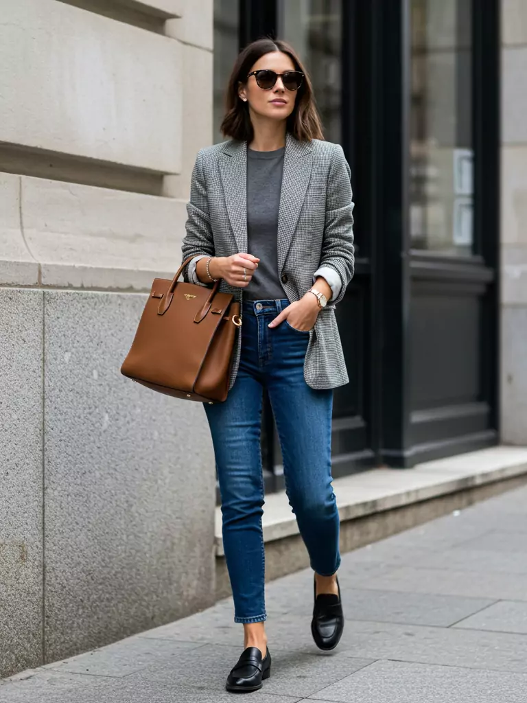 Blazer + Jeans