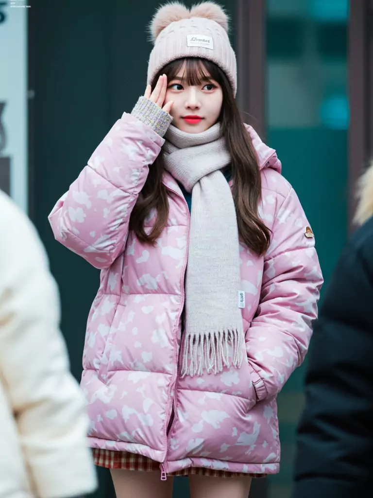 Bright Puffer Jacket + Fun Accessories